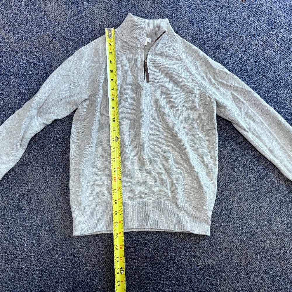 Crewcuts 1/4 Zip Cotton Cashmere Sweater Boyz Size 10 Like New